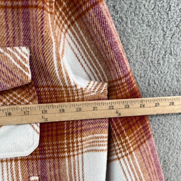 Workshop republic Clothing Plaid Shacket oversized with pockets - Picture 4 of 8